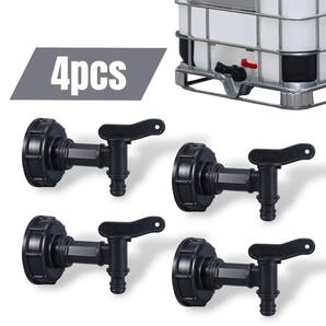 蛇口 雨水タンク IBCタンク 1000リットル コック 貯水 4個セット