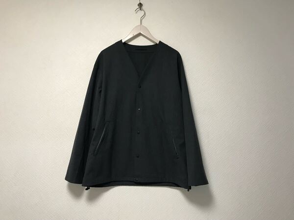 本物グリーンレーベルリラクシングgreenlabelrelaxingユナイテッドアローズストレッチノーカラー長袖シャツジャケットメンズグレーL