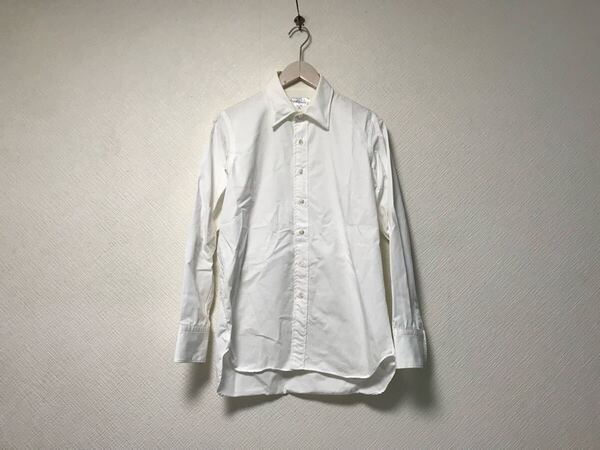 本物フォルFOLLジャーナルスタンダードコットンドレス長袖シャツメンズサーフアメカジビジネススーツモードドレスゴルフ白ホワイト1S日本製