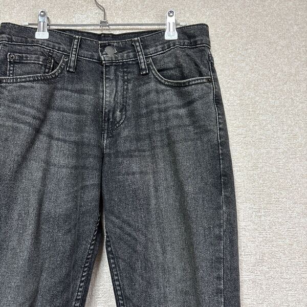 【レディースデニム】 levi's リーバイス 511 W28L32 04511-2724 W28 ストレッチデニム LEVIS レディースLサイズ ブラックデニム