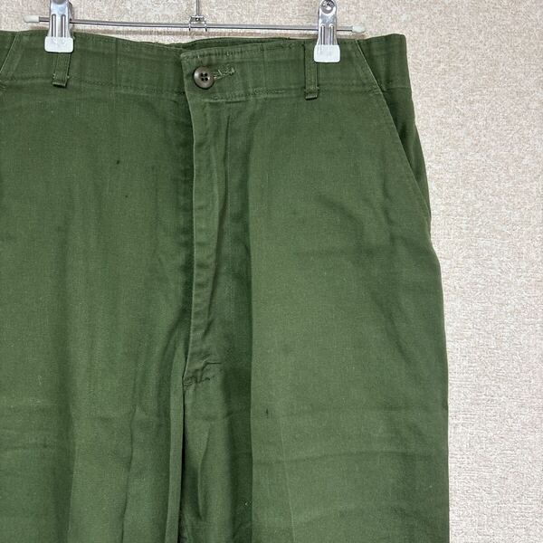 80s US ARMY TROUSERS UTILITY DURABLE PRESS ヴィンテージ ファティーグパンツ ベイカーパンツ 34×33 メンズLサイズ