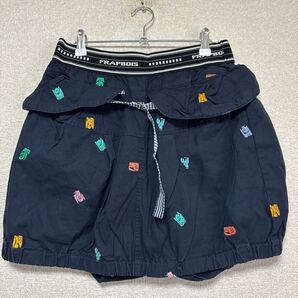 【美品】 FRAPBOIS フラボア ☆ 刺繍 キュロット サイズ1 レディースMサイズ相当 B1521RFPO13 ショートパンツ