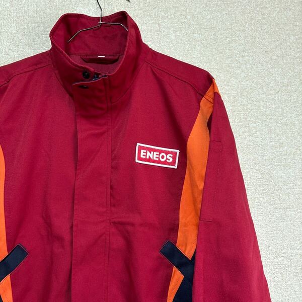 美品 【企業ジャケット】 ENEOS エネオス ユニフォーム 作業着 ワークジャケット メンズMサイズ ブルゾン