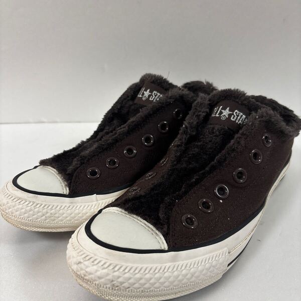 美品 コンバース オールスター ボアスリッポンCONVERSE ALL STAR BOA POINT SLIP 23.5㎝
