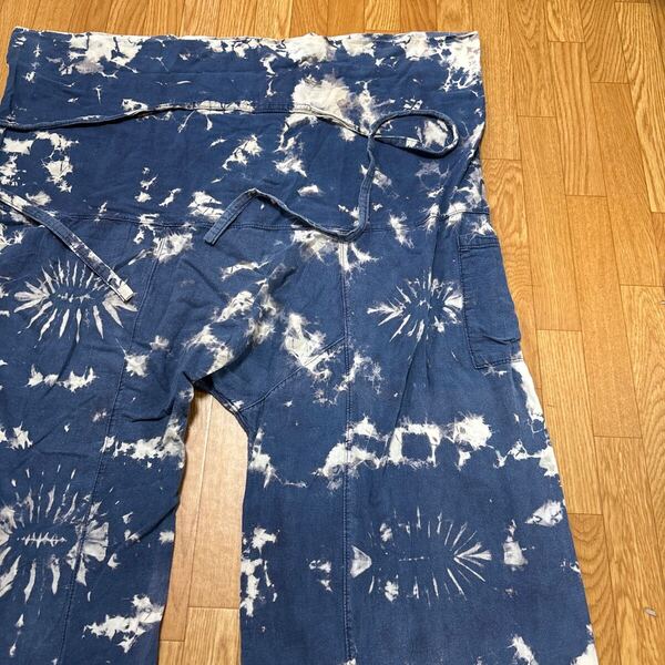 【個性派】 ユニセックス タイダイ柄 天然コットン 手織りコットン 新品 タイ製 cotton100% メンズFREE SIZE ポケット付き