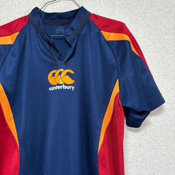 CANTERBURY カンタベリー 半袖Tシャツ プラクティスシャツ スポーツウエア トップス Lサイズ ネイビー 半袖シャツ