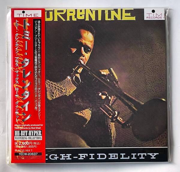 未開封新品CD【送料無料】トミー・タレンタイン・プラス・マックス・ローチ・クインテット /TOMMY TURRENTINE/紙ジャケ/廃盤/プロモ盤