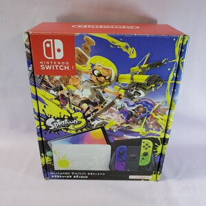 【ランクJ】Nintendo Switch 有機EL switch 完品 買取品 動作品 初期化済み HEG-S-KAAAA 有機ELモデル スプラトゥーン3 ジョイコンジャンク