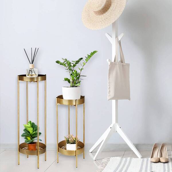 2層透かし彫りトレイデザイン、観葉植物・花ディスプレイラック 新登場! ユーザー