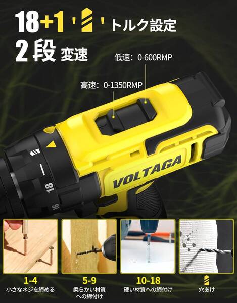 トレンド 電動ドライバー 小型 12V ドリルドライバー 充電式 コードレス 初
