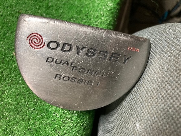 全国送料無料 中古パター オデッセイ DUAL FORCE ROSSIE1 USA 純正スチール34インチ Y1916