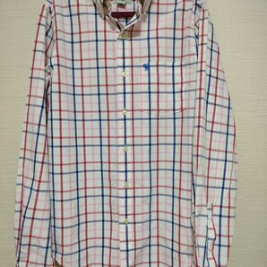 【洗濯済】Abercrombie & Fitch 長袖シャツ Mサイズ アバクロンビー&フィッチ チェック