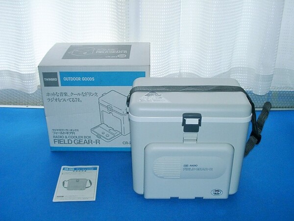 ★全国送料無料(沖縄/離島もOK) ツインバード ラジオ付 クーラーボックス フィールドギアR CR-265 未使用品!