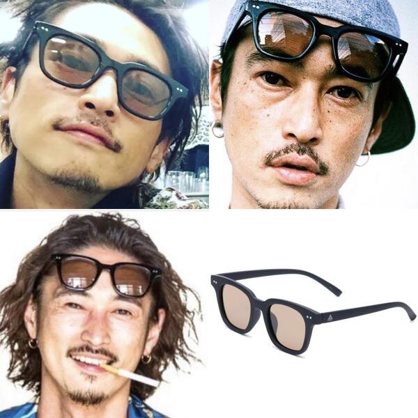 新品 窪塚洋介着用 サングラス SUNKAK TYPE 2 MATT BLACK POLARIZED LENS 偏光レンズ 眼鏡 メガネ ウェリントン フレーム サンカク