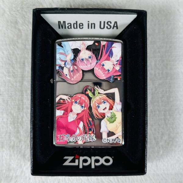 新品未使用 ZIPPO ジッポー 五等分の花嫁(B) 一花/二乃/三玖/四葉/五月 箱付き シルバー