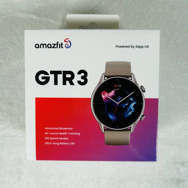 未使用 amazfit アマズフィット GTR 3 スマートウォッチ ムーンライトグレー
