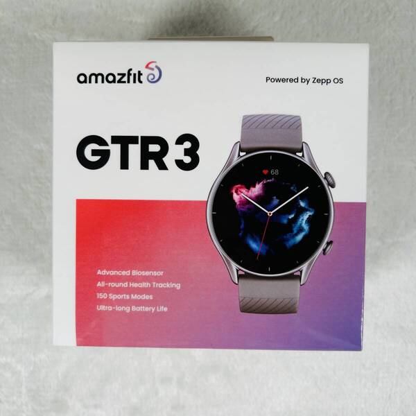 未使用 amazfit アマズフィット GTR 3 スマートウォッチ ムーンライトグレー 1