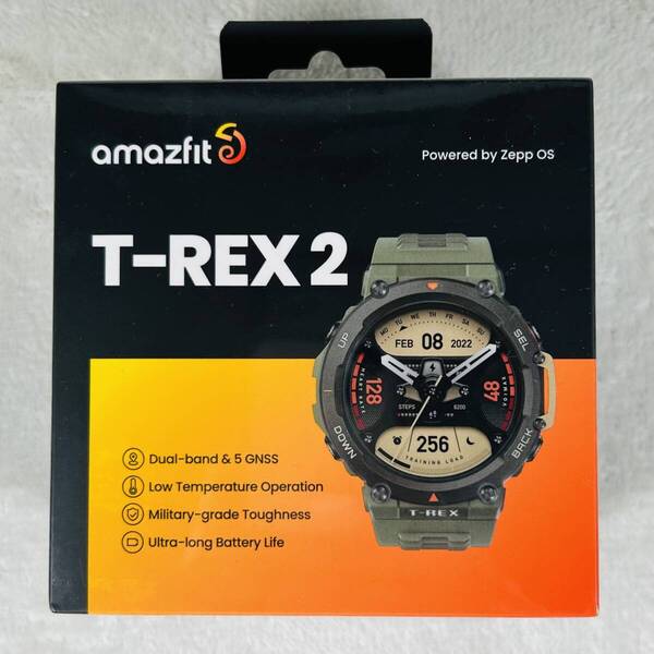 新品未開封 Amazfit アマズフィット T-REX 2 スマートウォッチ ワイルドグリーン