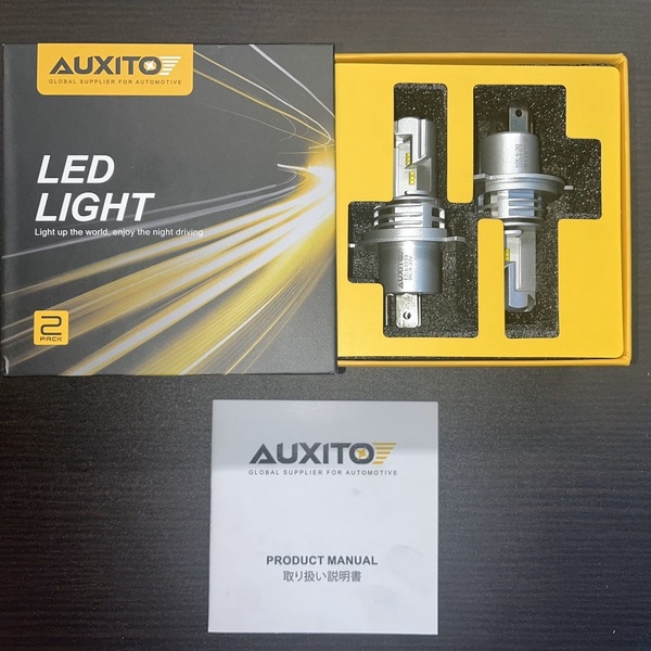 AUXITO H4 Hi/Lo LEDヘッドライト 車用 新基準車検対応 ZES LEDチップ搭載 高輝度 6500K 長寿命 高速回転冷却ファン付 静音 白 M3H4
