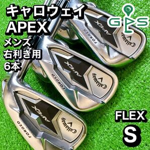 キャロウェイ APEX 2019 アイアン 6本 セット FLEX S