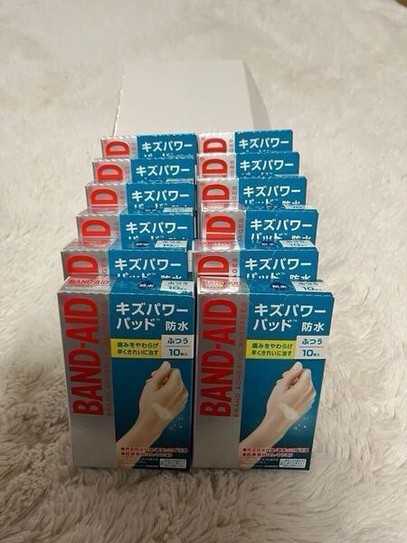 ジョンソン・エンド・ジョンソン バンドエイド キズパワーパッド ふつうサイズ10枚入り12箱!!!!!