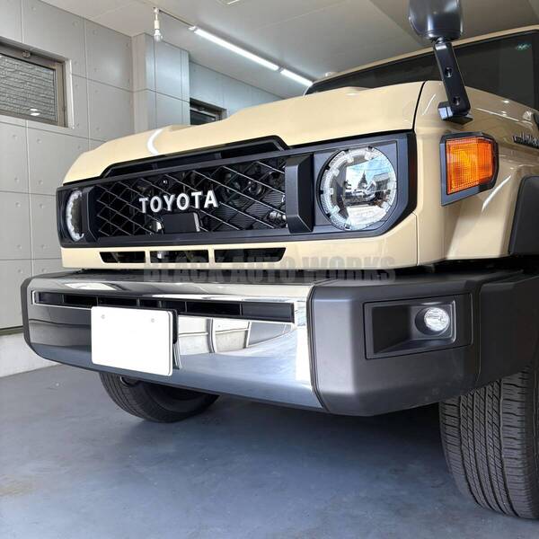 【トヨタ純正品】ランクル 70 クローム バンパー ガーニッシュ GDJ76 再再販 海外 輸出 メッキ LANDCRUISER ランドクルーザー 送料無料