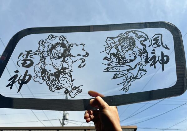 ふそう スーパーグレート 安全窓 デコトラ ミラー 透明タイプ アンドン板