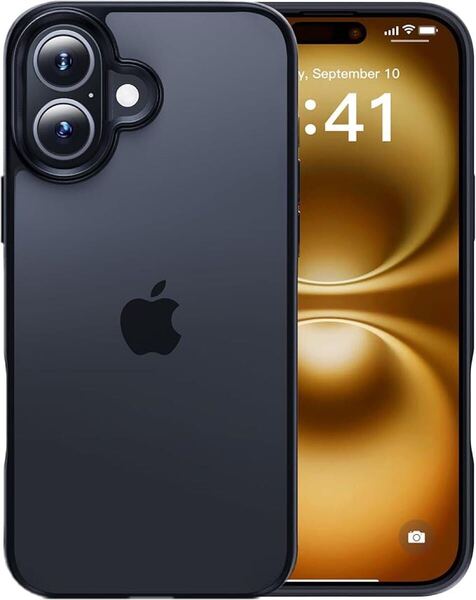 iPhone 16 用 ケース 耐衝撃 滑り止め 指紋防止 米軍MIL規格
