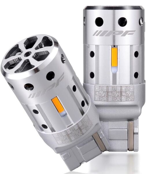 705a2522☆ M's Basic by IPF ウィンカー LED バルブ T20 アンバー 1300ルーメン 2個入 車検対応 簡単交換 AMZ-WB008