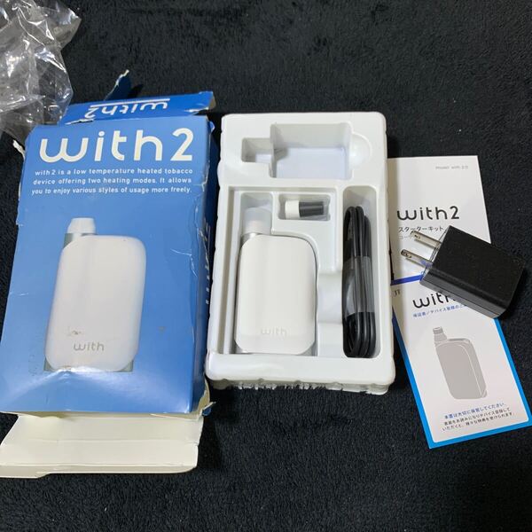 705t2314☆ Ploom TECH+ with2 プルームテック ウィズ2 スターターキット ホワイト 白