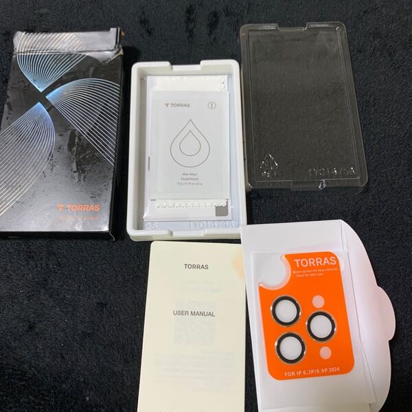 705t2609☆ TORRAS iPhone16Pro用 /iPhone16ProMax用カメラ保護フィルム