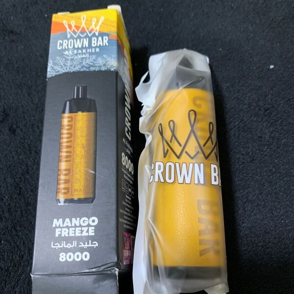 705t3020☆ CROWN BAR クラウンバー AL FAKHER アルファーヘル 電子タバコ 使い捨て VAPE マンゴー