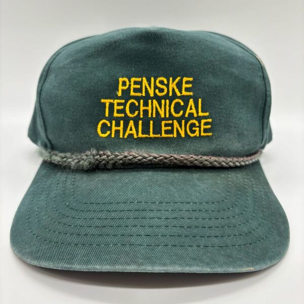 90s ヴィンテージ PENSKE ペンスキー テクノロジー イベント刺繍ワッペンロゴ トラッカーキャップ スナップバック 5パネル