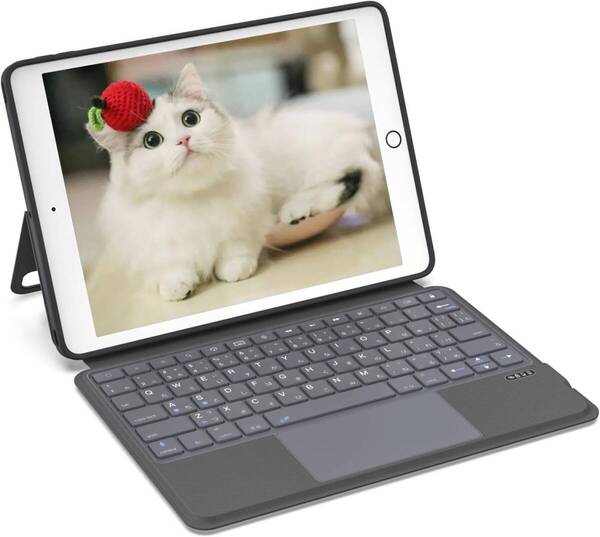 iPad 第9/8/7世代 キーボード付きケース Rucceko pro 10.5 air3 10.2/10.5インチアイパッド対応 【管理番号:A114】