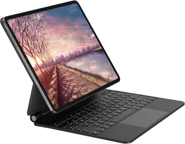 マジックキーボード GOOJODOQ iPad Pro 12.9インチ スマートキーボード iPad Pro 12.9適用 【管理番号:A246】