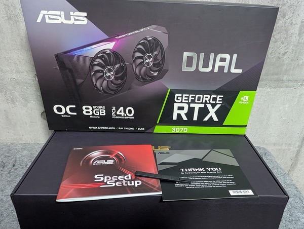 ASUS NVIDIA GeForce RTX 3070 DUAL-RTX3070-O8G 動作確認済