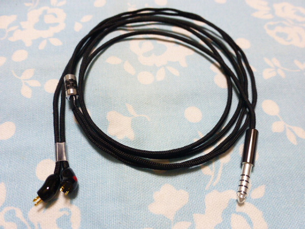 Etymotic Research ER-4S BELDEN 1804a 4.4mm5極 トープラ販売 銀メッキタイプ 超々スリム 120cm ( ER-4P 可 ) コンパクト仕上