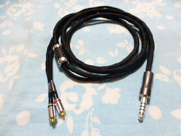 切り込み入り MMCX オーグライン +pt 撚り線 7N OCC 純銅 八芯 ブレイド編 銀メッキ CINQBES 125cm 4.4mm5極 トープラ販売 ( IEM 2ピン 可