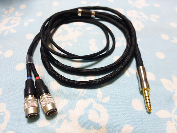Mrspeakers ETHER AEON FLOW Dan Clark Audio シリーズ MOGAMI 2944 八芯 ブレイド編 4.4mm5極 トープラ販売 200cm 長め 黒布スリーブ 変更