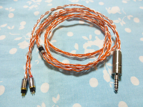 Effect Audio ConX オーグライン+pt 撚り線 + ALO SXC Cryo 24awg 八芯 ブレイド編 4.4mm5極 FT-7445 (R) FURUTECH ロジウム IEM MMCX