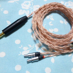 SENNHEISER HD800 HD820 Cascade ケーブル MOGAMI 2944 八芯 ブレイド 編み込み 300cm かなり長め 6.3mm 標準プラグ HD800S Campfire audio