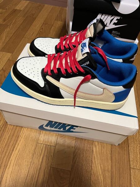 Travis Scott × Fragment × Nike Air Jordan 1 Low OG SP Military Blue