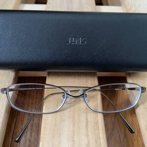 送料無料 JINS ジンズ Rim Titanium チタン フレーム MTF-22A-283 ガンメタル 男女兼用 ユニセックス メガネ 眼鏡 金属