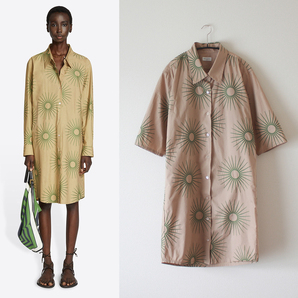DRIES VAN NOTEN/ドリス/24SS/サンフラワーシャツワンピース