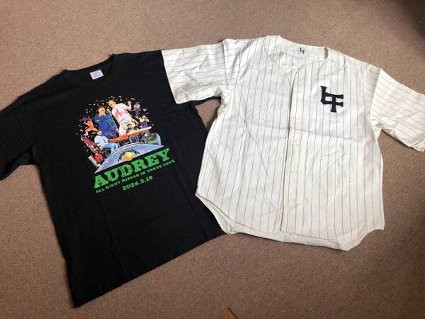 オードリー オールナイトニッポン in 東京ドーム ユニフォーム&Tシャツ(黒)XXLサイズ 2枚セット リトルトゥース