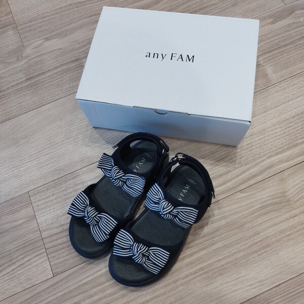 anyfam エニファム キッズサンダル ネイビー 22.0cm