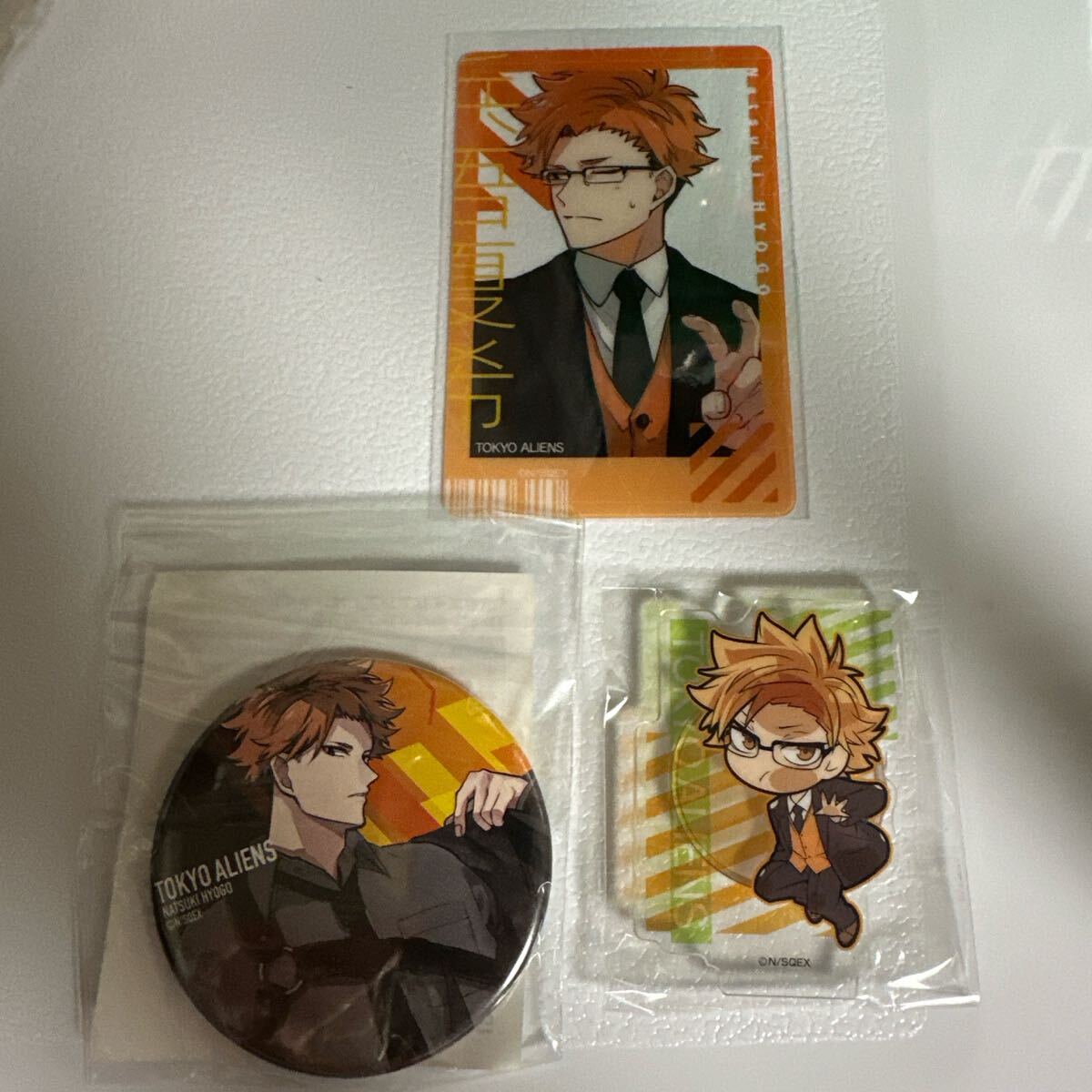 東京エイリアンズ 兵吾夏希 オンラインくじ 缶バッジ クリアカード アクリルスタ