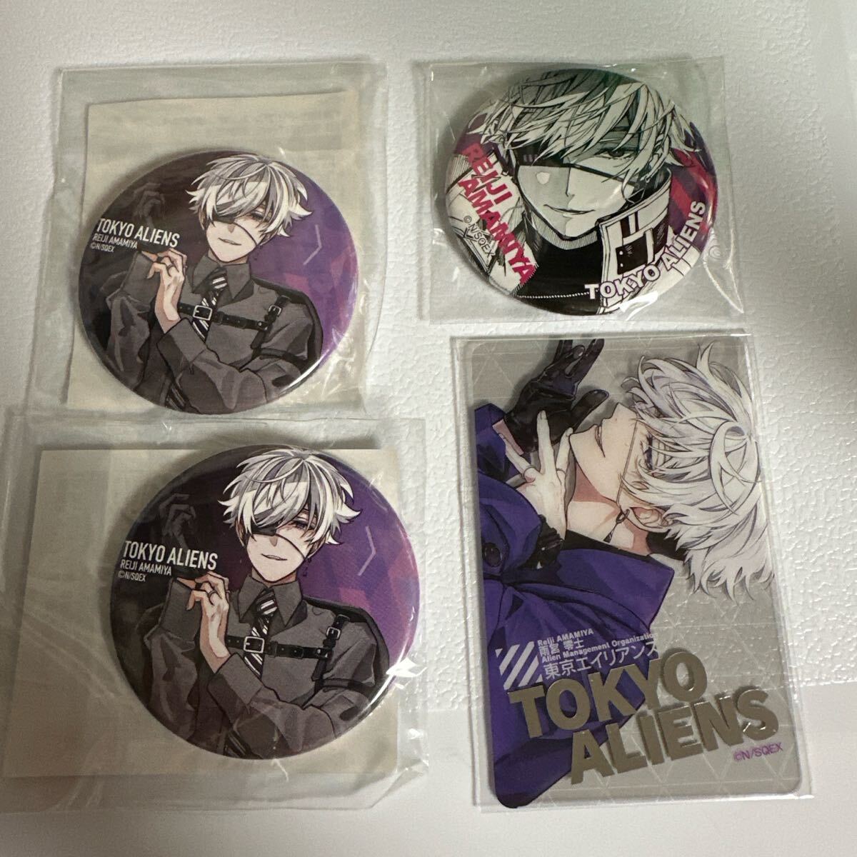 東京エイリアンズ 雨宮零士 オンラインくじ 缶バッジ クリアカード