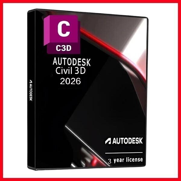 正規版3年版 Autodesk Civil 3D 023/2024/2025/2026 Win64bit