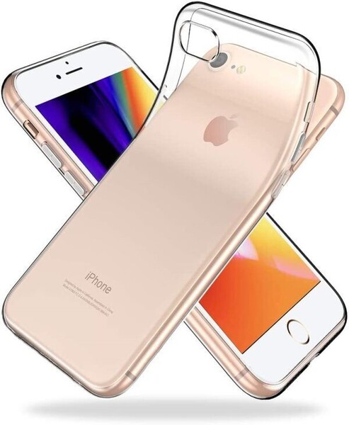 送料無料 iPhone 7/8/SE2/SE3用ケース クリア 透明 tpu シリコン スリム 薄型 ソフト スマホケース 人気 携帯カバー